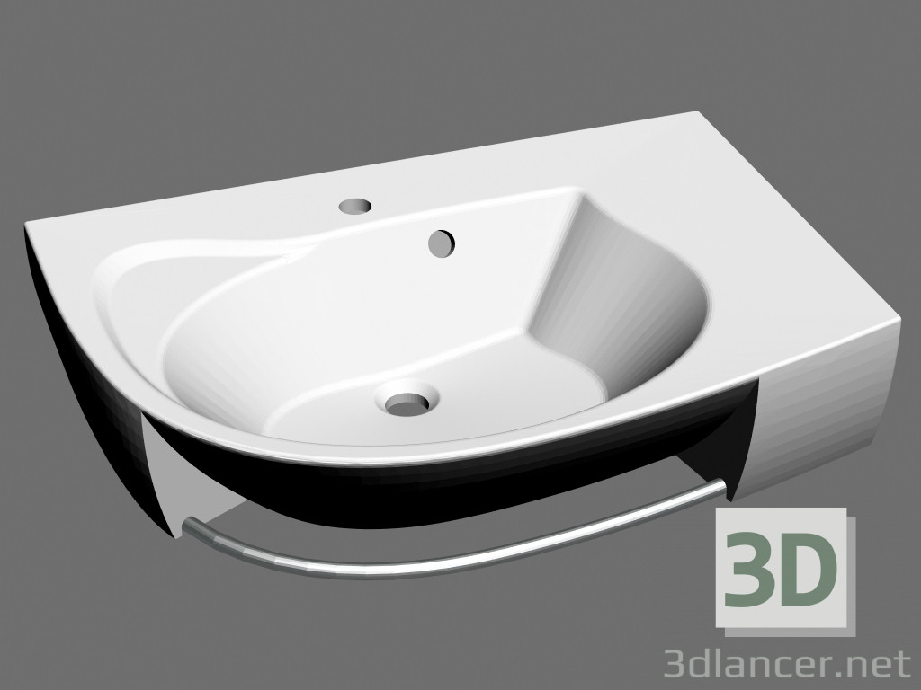 3D modeli Rosa Comfort Plus R lavabo - önizleme