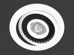 Luminaire à LED encastré (DL18463_01WW-White R Dim)