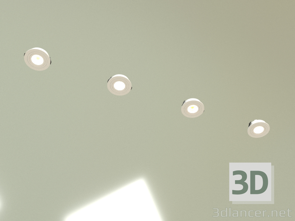 3d model Recessed spotlight SN-101R WH - preview