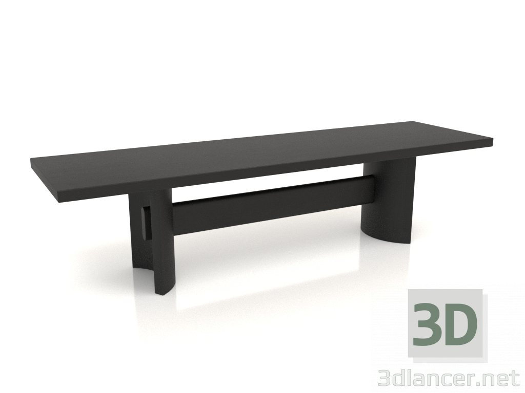 modello 3D Panca VK (1400x400x350, legno nero) - anteprima