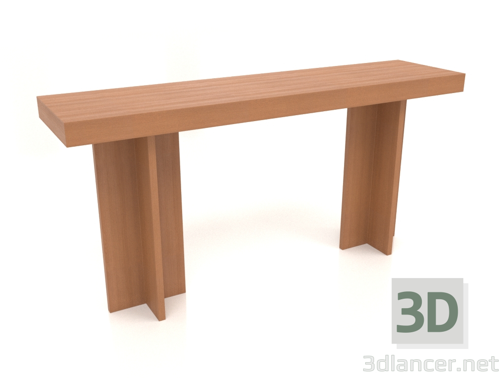 3D modeli Konsol masası KT 14 (1600x400x775, ahşap kırmızı) - önizleme