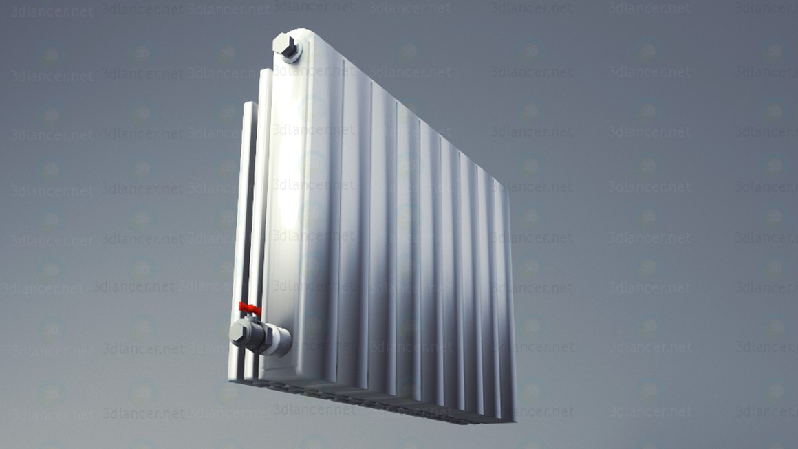 3d модель Стандартний радіатор (батареї)-блендер – превью