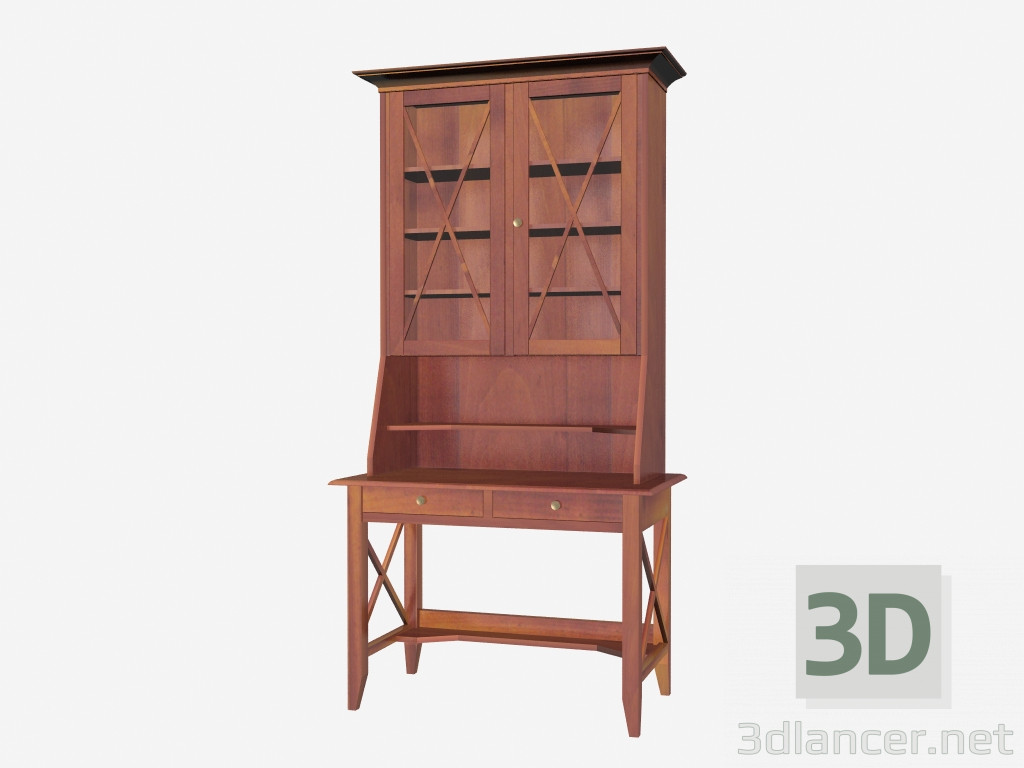 3d model Secretaire with Cabinet CB001 - preview