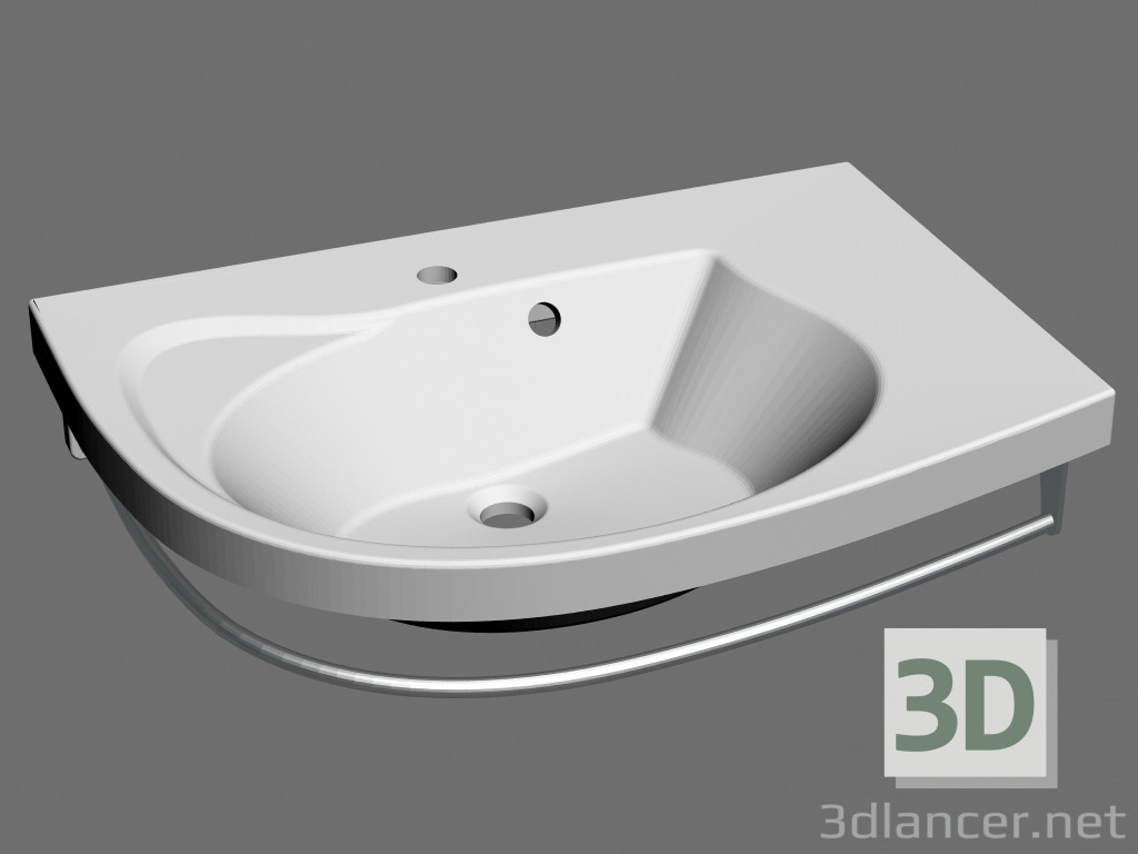3D Modell Rosa Comfort R Waschbecken - Vorschau