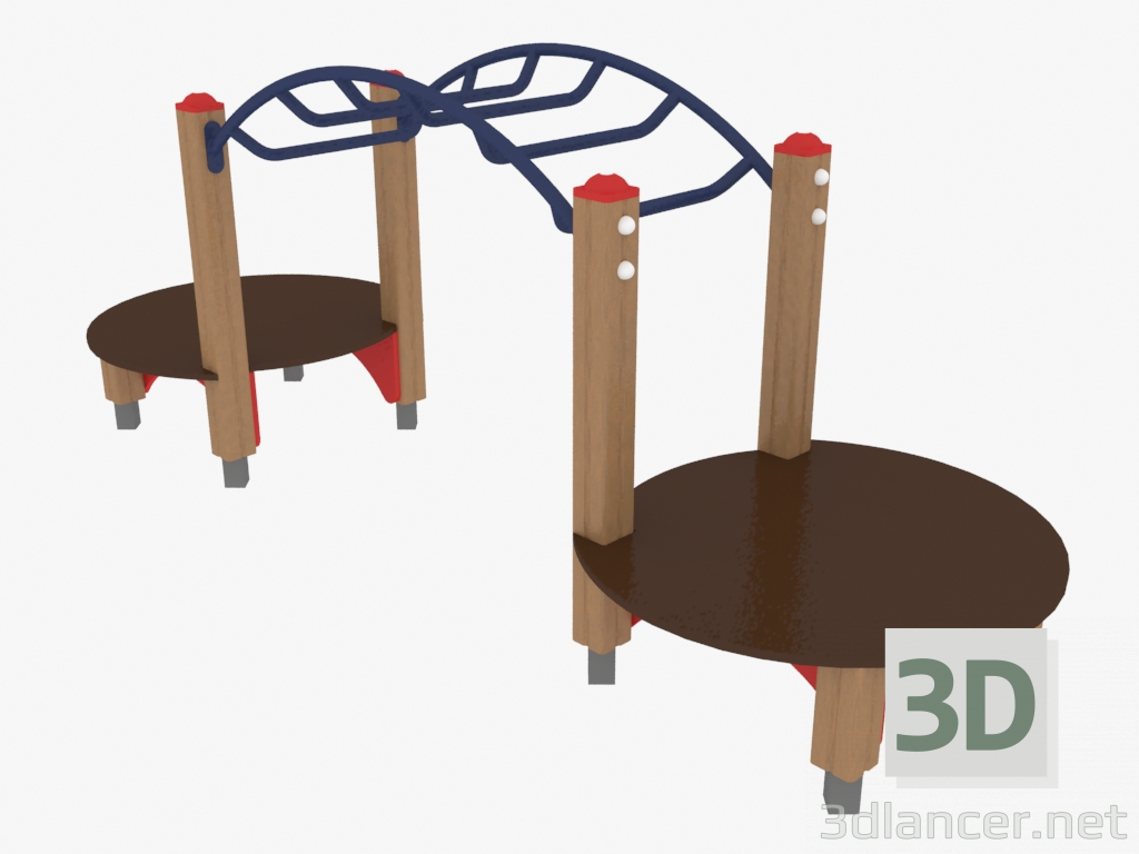 3d model Complejo de juegos para niños Rukokhod (4004) - vista previa