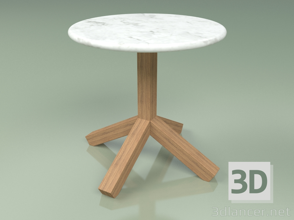 modello 3D Tavolino 045 (Marmo Carrara) - anteprima
