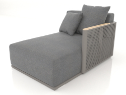 Módulo de sofá seção 2 direita (cinza quartzo)