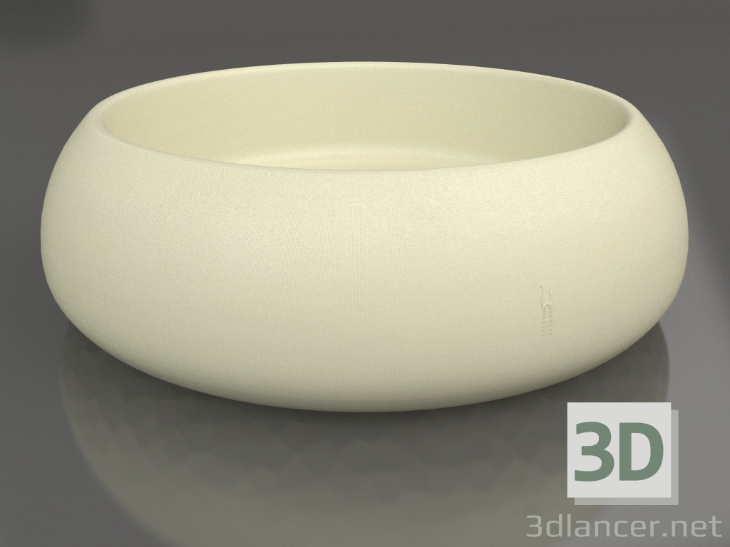 3d model Plant pot 4 (Gold) - preview
