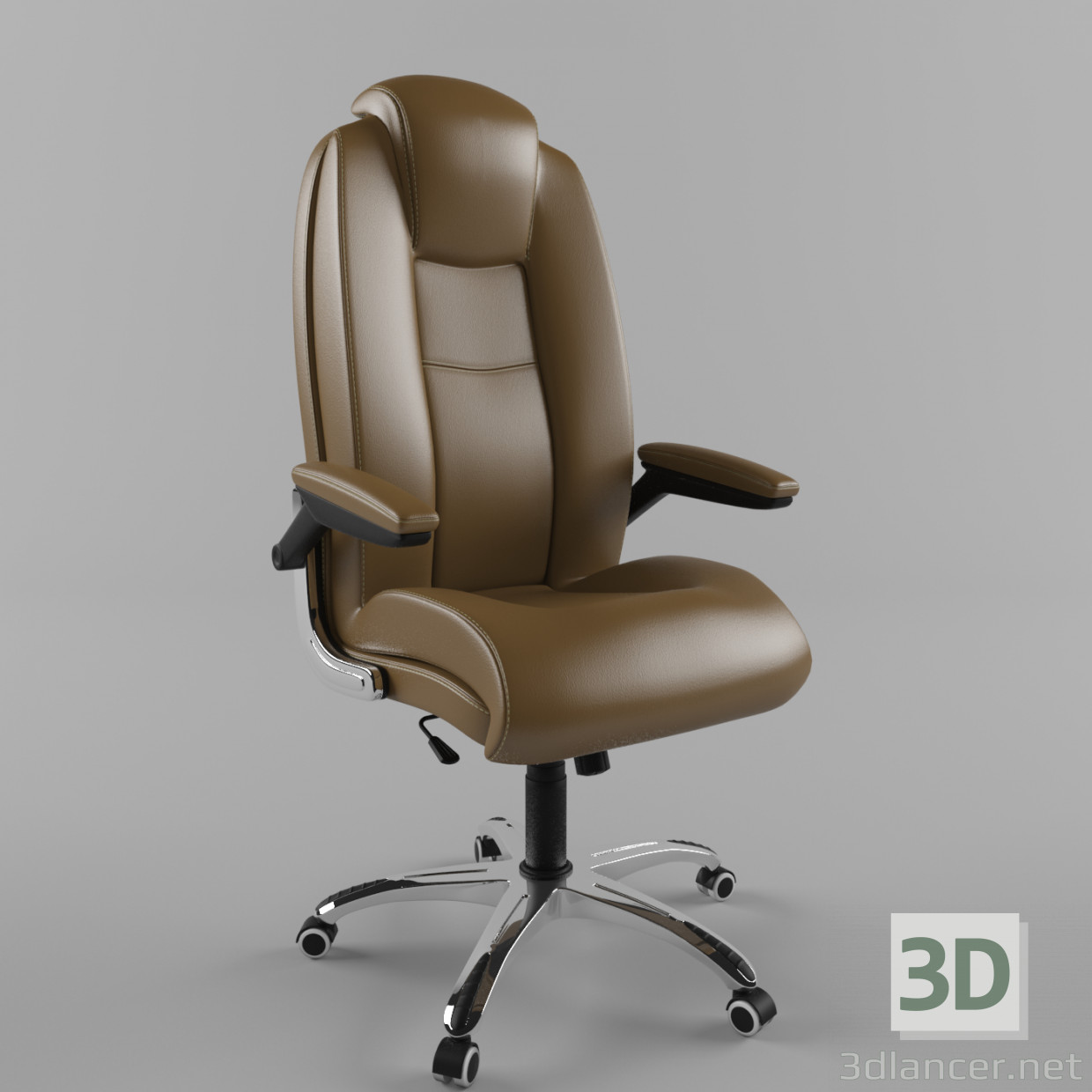 3d Кресло офисное модель купить - ракурс
