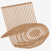 3D Modell Sessel aus gebogenem Naturholz - Vorschau