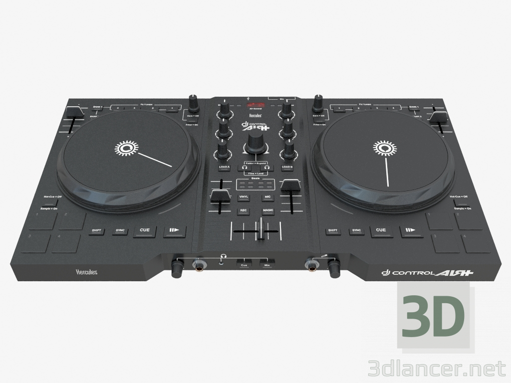 3d model DJ remote control - preview