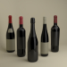 Botellas de vino francés 3D modelo Compro - render