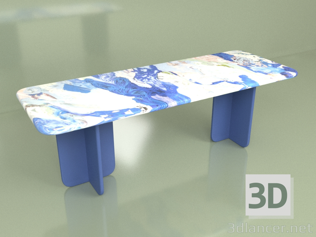 3D Modell SUMINAGASHI-Tisch (Option 1) - Vorschau