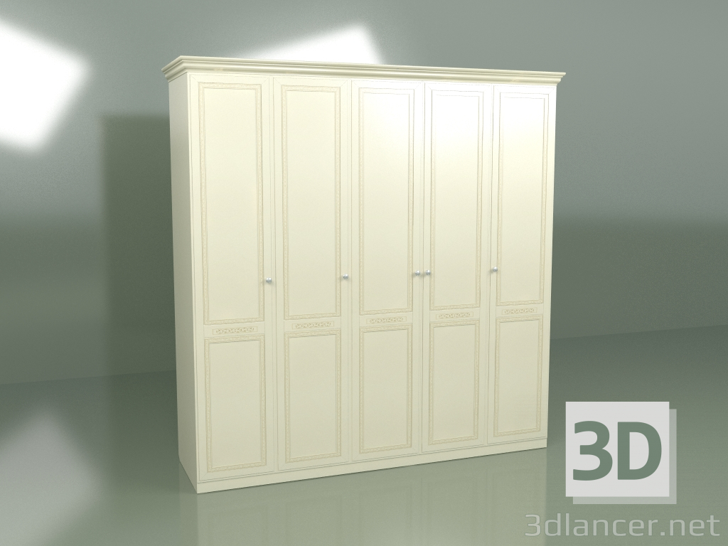 3d модель Шкаф 5 дверей ВН 150 – превью