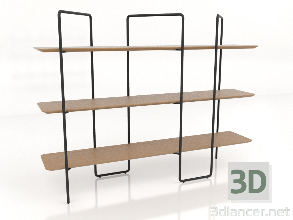 modello 3D Scaffale modulare 05 (3x3) - anteprima