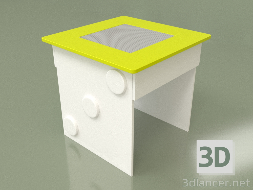 modèle 3D Table de jeu avec aire de jeux (Lime) - preview