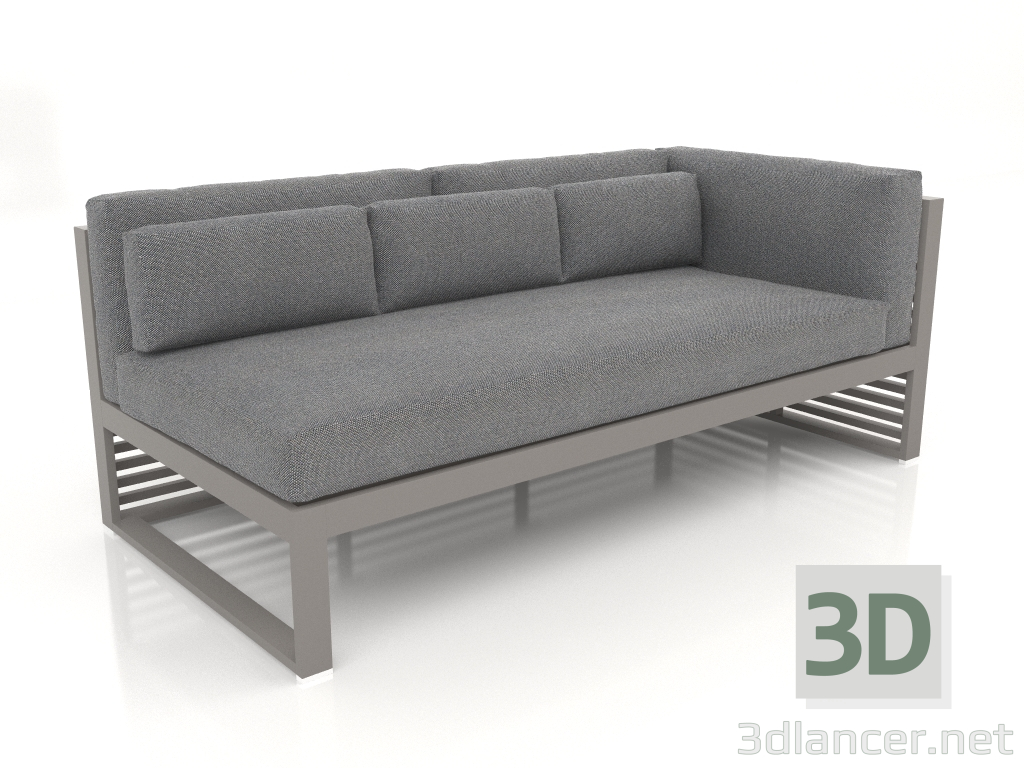3d model Modular sofa, section 1 right (Quartz gray) - preview