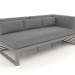 3D Modell Modulares Sofa, Abschnitt 1 rechts (Quarzgrau) - Vorschau