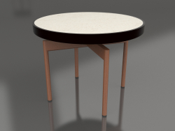 Round coffee table Ø60 (Black, DEKTON Danae)