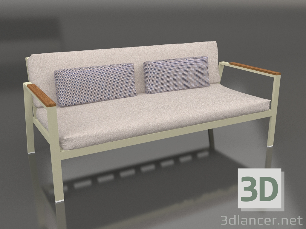 3D modeli 2'li kanepe (Altın) - önizleme