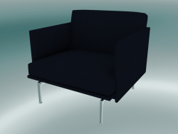 Chair studio Outline (Vidar 554, Polished Aluminum)