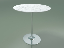 Oval coffee table 0743 (H 50 - 51х47 cm, marble, CRO)