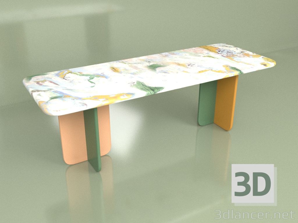 modèle 3D Table SUMINAGASHI (option 3) - preview