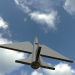 Modelo 3d avião de baixo poli - preview