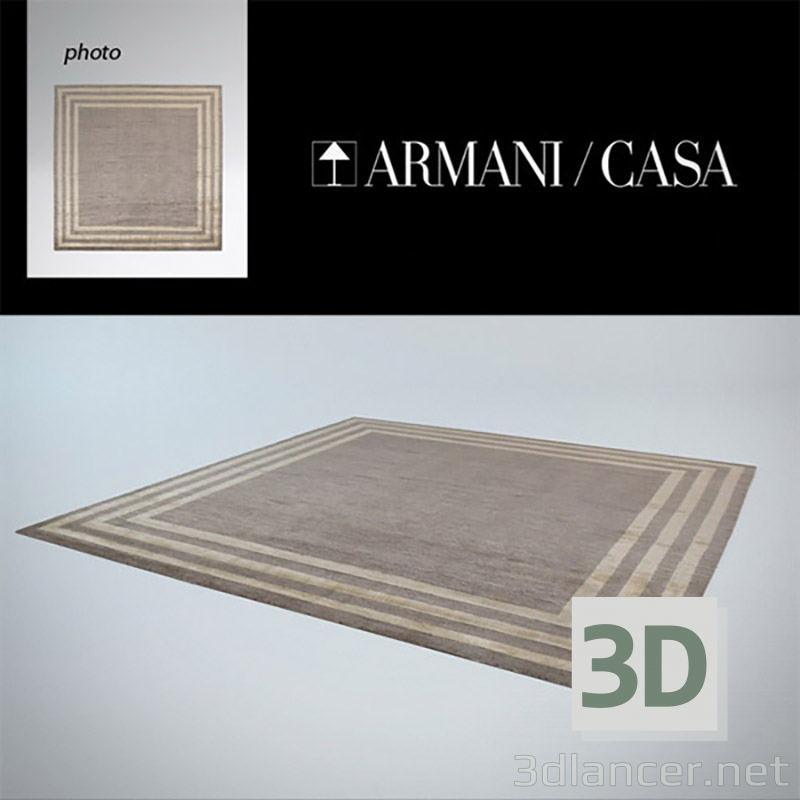 3D Modell Teppich nach Hause ARMANI - Vorschau