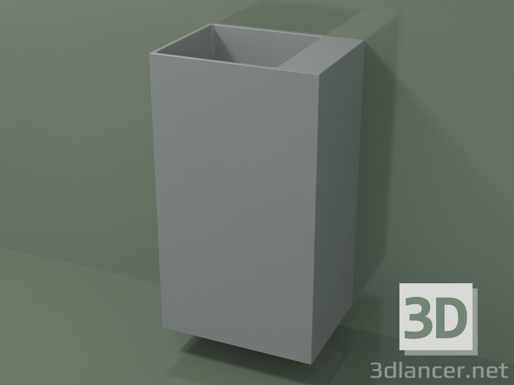3d model Wall-mounted washbasin (03UN26103, Silver Gray C35, L 48, P 36, H 85 cm) - preview