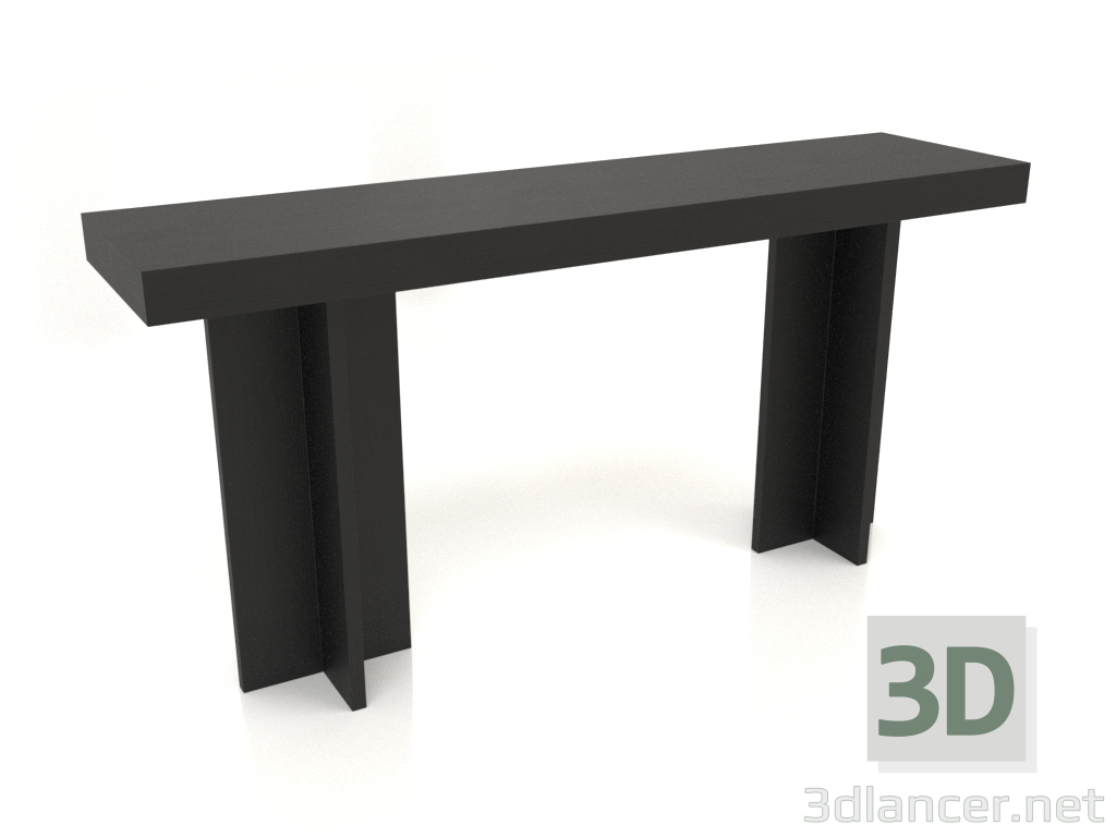 modello 3D Consolle KT 14 (1600x400x775, legno nero) - anteprima