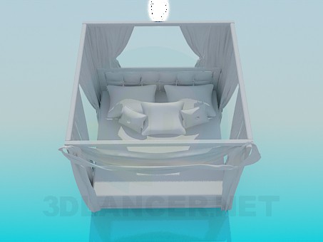 3d модель Ліжко – превью