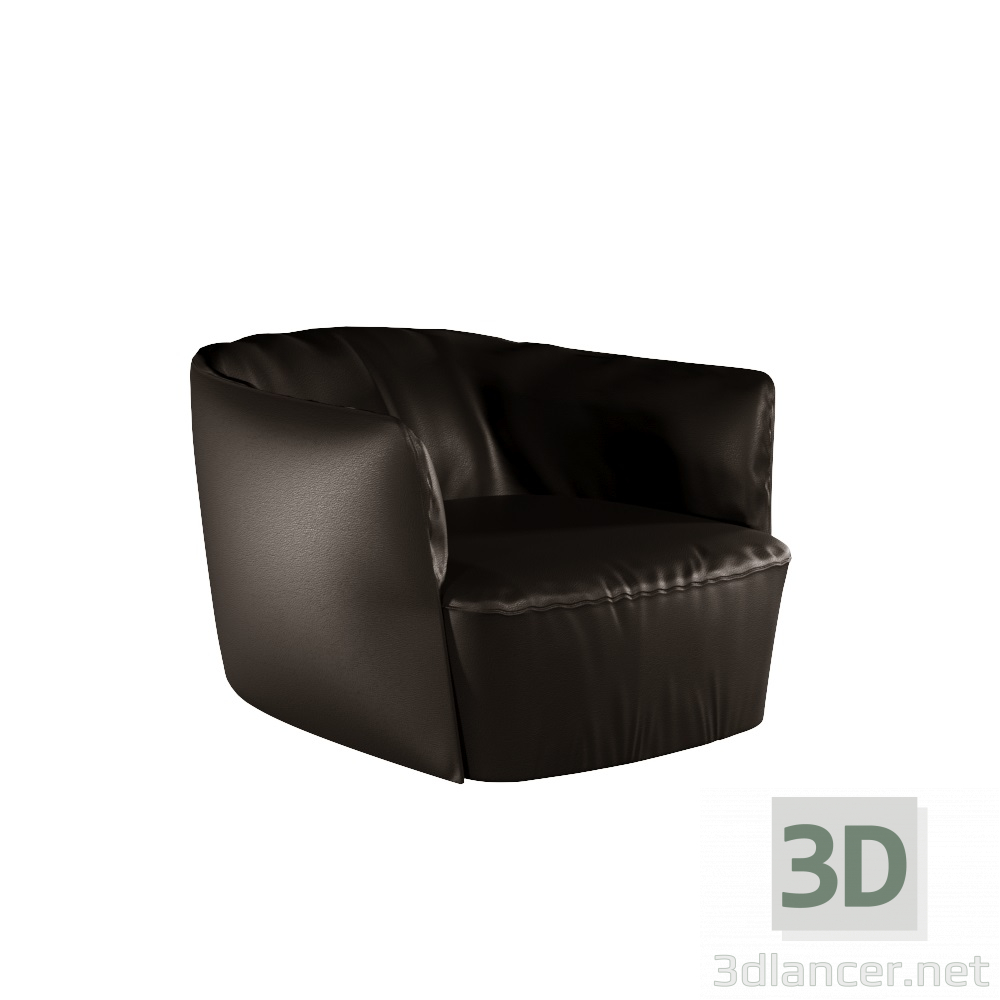 3 डी चमड़े की कुर्सी मॉडल खरीद - रेंडर