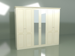 Wardrobe 6 doors with mirror VN 1603