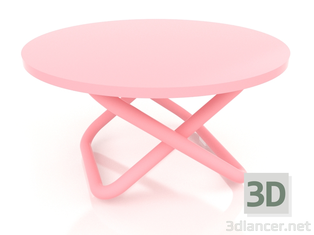 modello 3D Tavolo basso Ø48 (Rosa) - anteprima