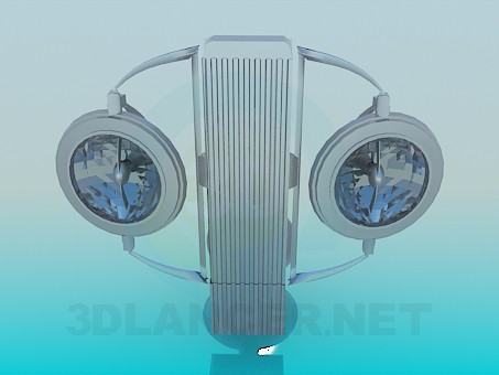 modèle 3D Bougeoirs avec lampes halogènes - preview