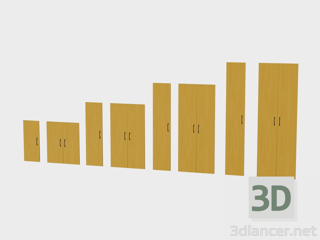 3d модель Аксессуары для шкафов Классик (двери D) – превью