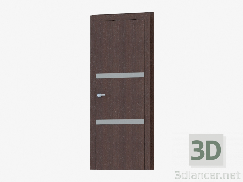 3d модель Двері міжкімнатні (45.30 silver mat) – превью