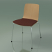 3D modeli Sandalye 3973 (4 metal ayak, koltukta yastık, meşe) - önizleme