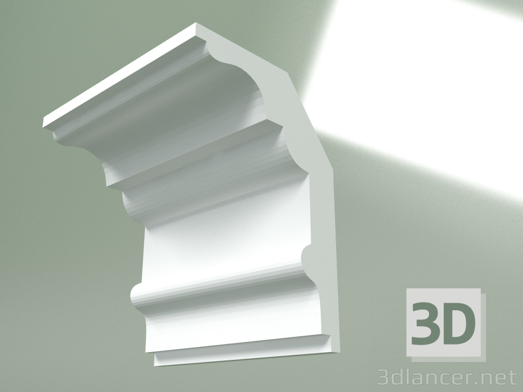 3D modeli Alçı korniş (tavan kaidesi) KT360 - önizleme