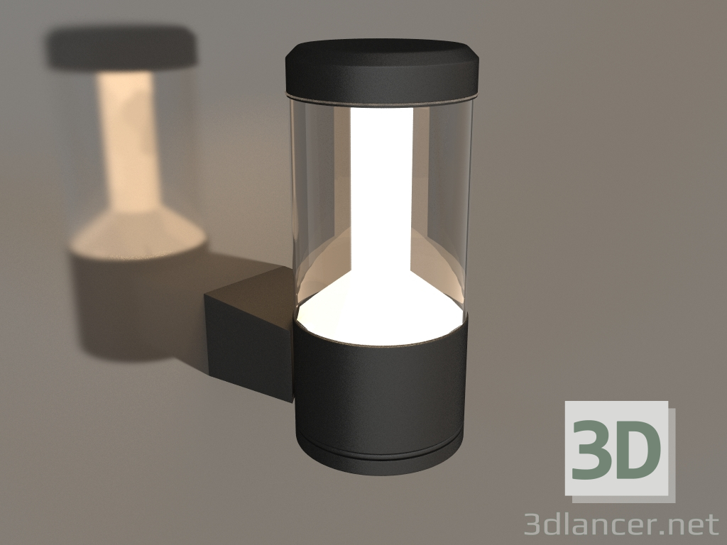 3D Modell Lampe LGD-STEM-WALL-10W Warm3000 (GR, 185 Grad, 230V) - Vorschau