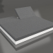 3D Modell Bett mit Rückenlehne 200 (Weiß) - Vorschau