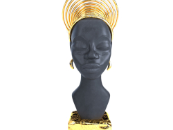 एक अफ़्रीकी महिला की मूर्ति