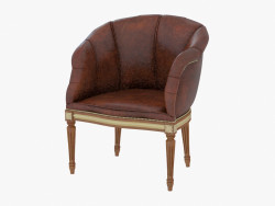Кресло кожаное в классическом стиле 217