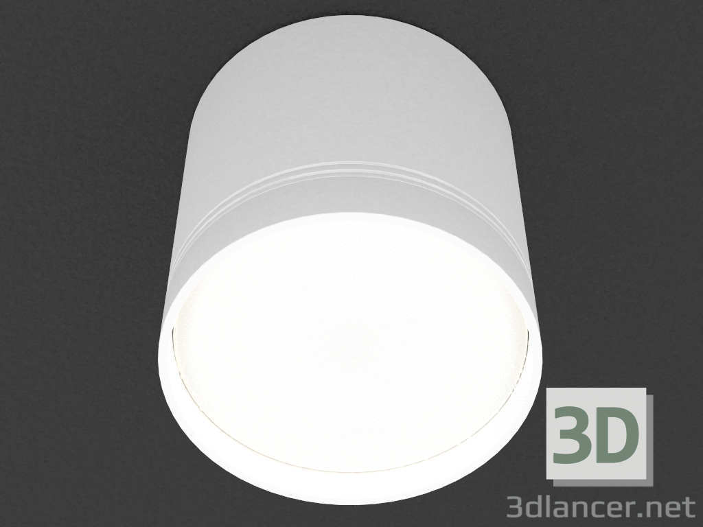 modello 3D LED lampada controsoffitto (DL18484_WW-White R) - anteprima