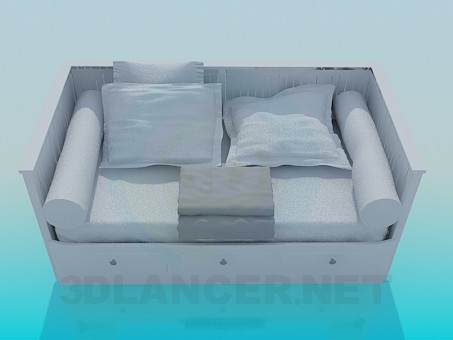 3d модель Диван-ліжко – превью