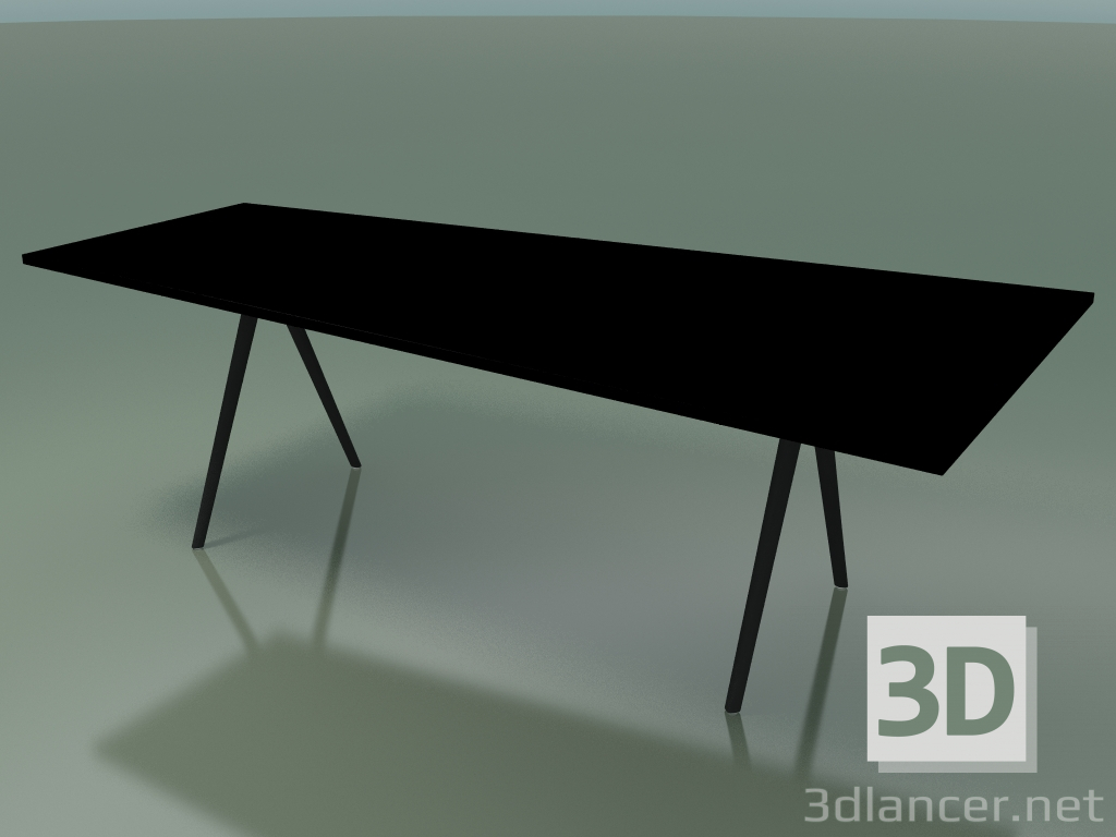 3d model Trapezoidal table 5412 (H 74 - 120-80x240 cm, laminate Fenix F02, V44) - preview