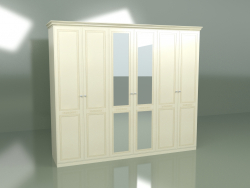 Wardrobe 6 doors with a mirror VN 1603-1