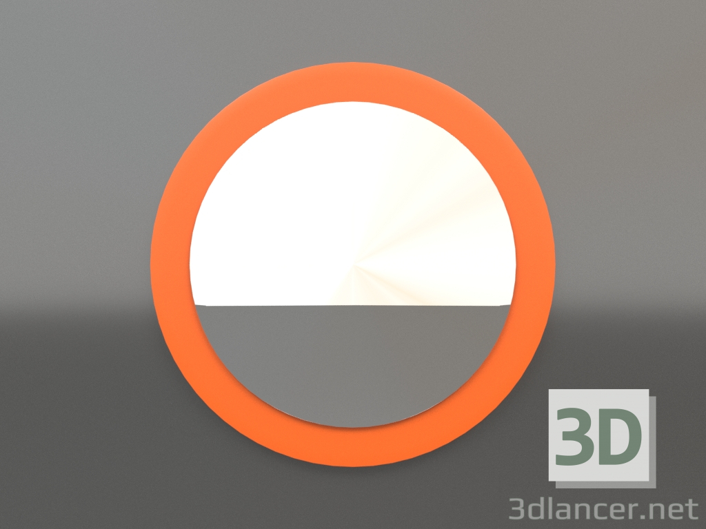 modèle 3D Miroir ZL 25 (D=495, orange vif lumineux) - preview