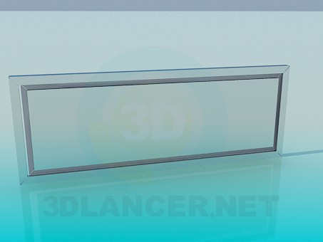 3D Modell Glasscheibe - Vorschau
